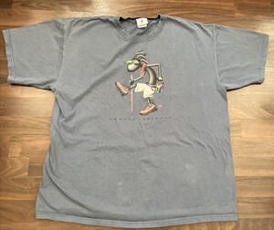 Vintage 90s Joe Kokopelli Sedona Arizona Hiking Shirt Mens XL Blue Duck Company